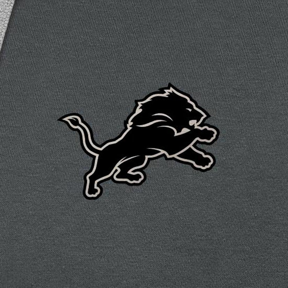 Detroit Lions Antigua Brushed Carbon Victory Pullover Hoodie Charcoal | NFL
