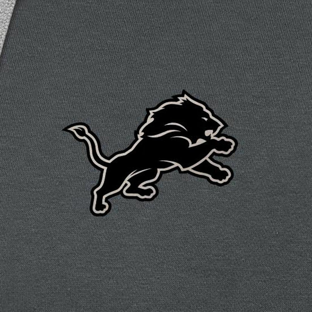 Detroit Lions Antigua Brushed Carbon Victory Pullover Hoodie Charcoal | NFL