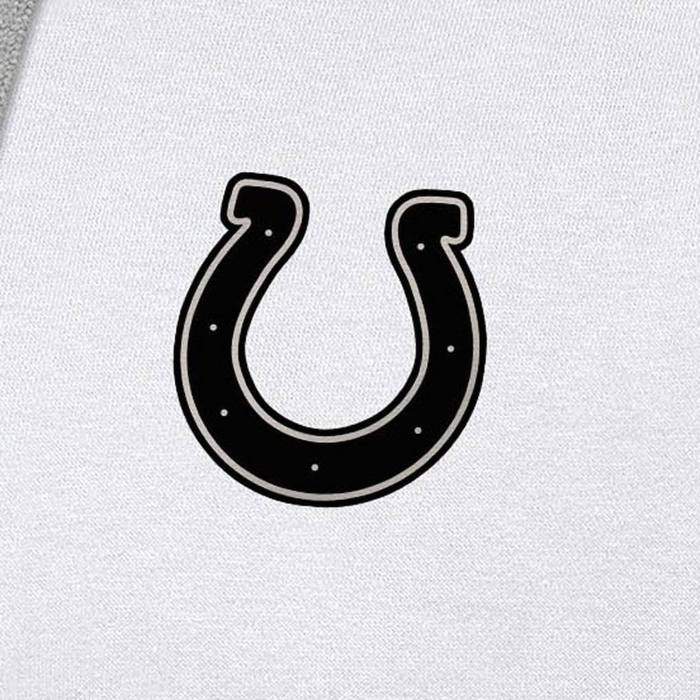 Indianapolis Colts Antigua Brushed Carbon Victory Pullover Hoodie White | NFL
