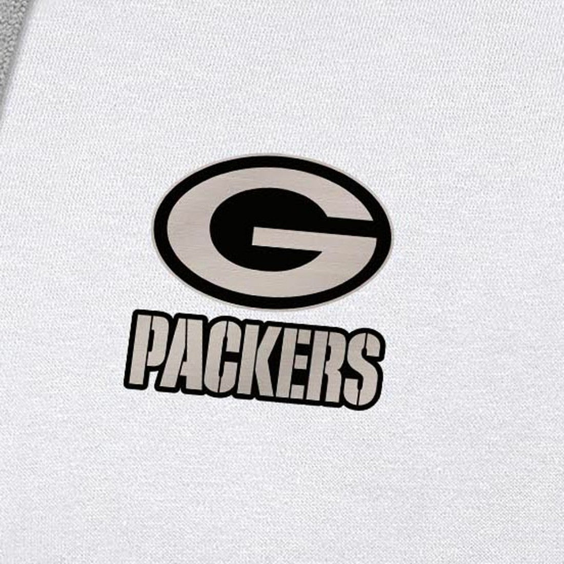 Green Bay Packers Antigua Brushed Carbon Victory Pullover Hoodie White | NFL