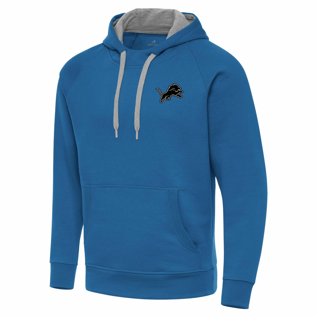 Detroit Lions Antigua Brushed Carbon Victory Pullover Hoodie Blue | NFL
