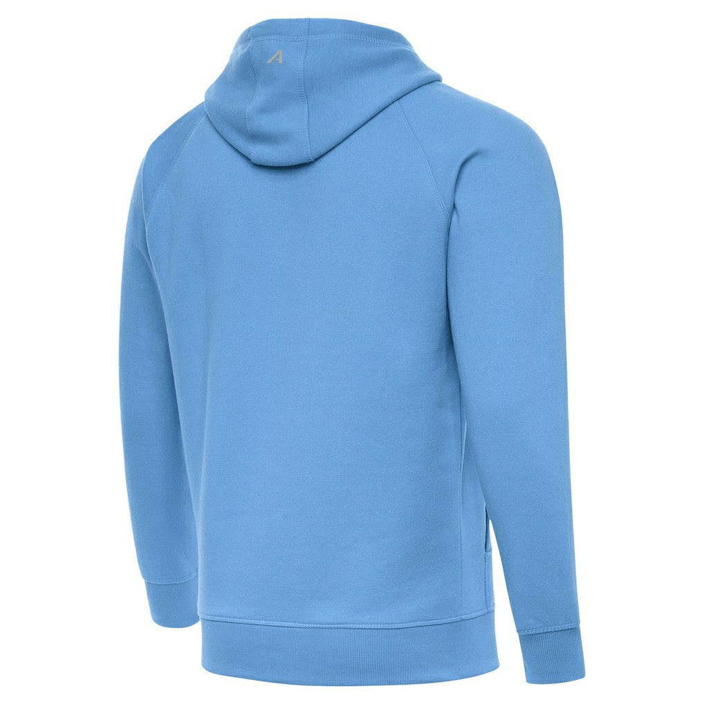 Los Angeles Chargers Antigua Brushed Carbon Victory Pullover Hoodie Powder Blue | NFL