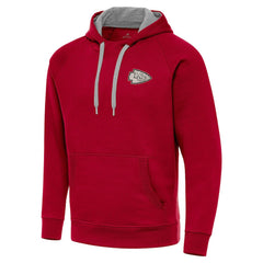 Kansas City Chiefs Antigua Brushed Carbon Victory Pullover Hoodie Red | NFL