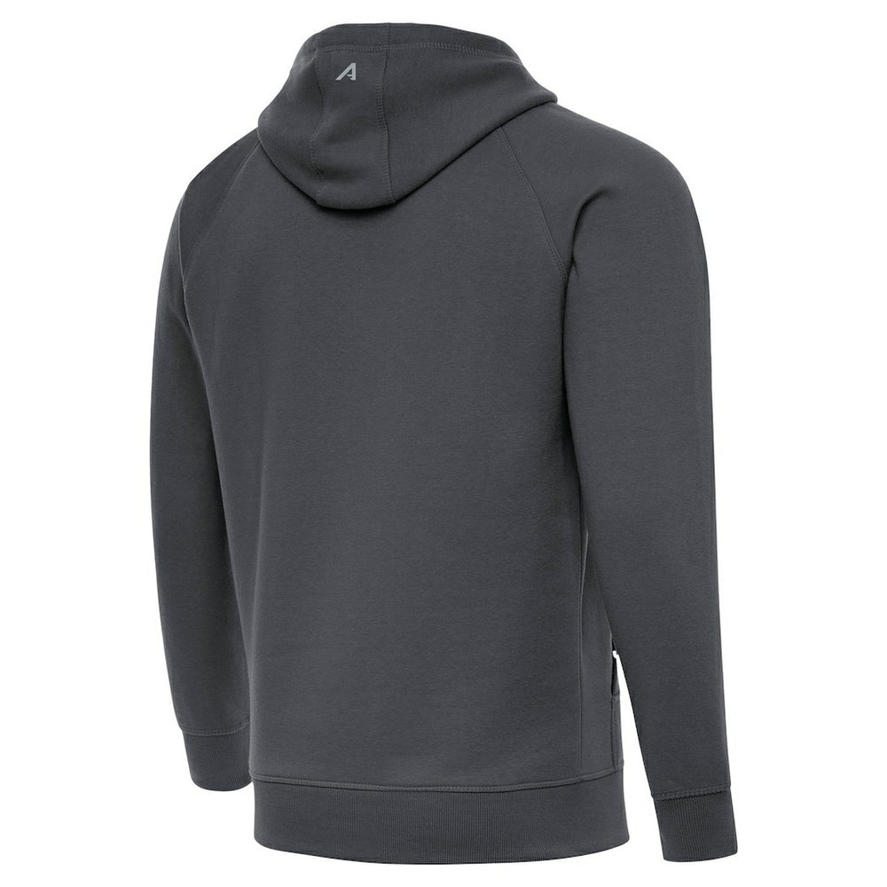 Kansas City Chiefs Antigua Brushed Carbon Victory Pullover Hoodie Charcoal | NFL