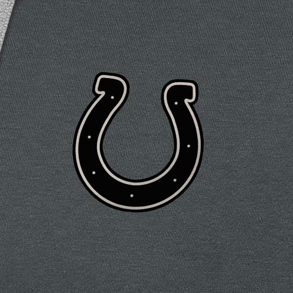 Indianapolis Colts Antigua Brushed Carbon Victory Pullover Hoodie Charcoal | NFL