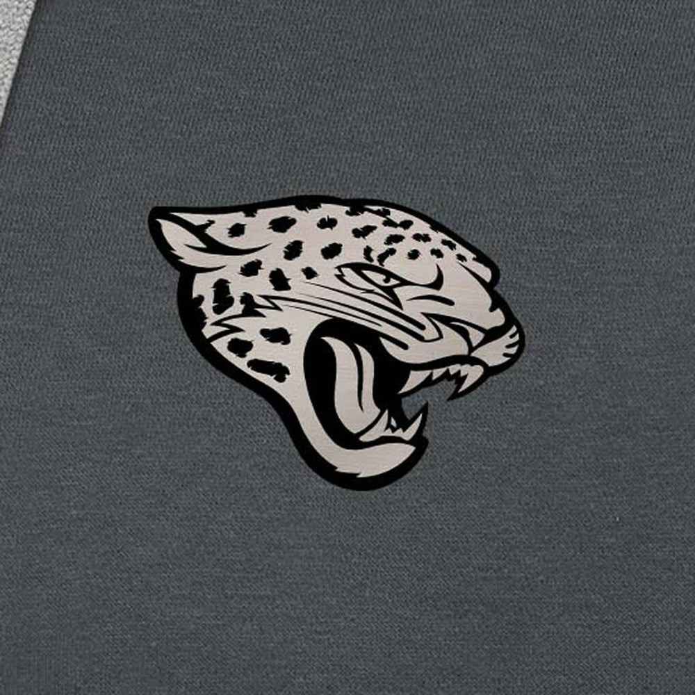 Jacksonville Jaguars Antigua Brushed Carbon Victory Pullover Hoodie Charcoal | NFL