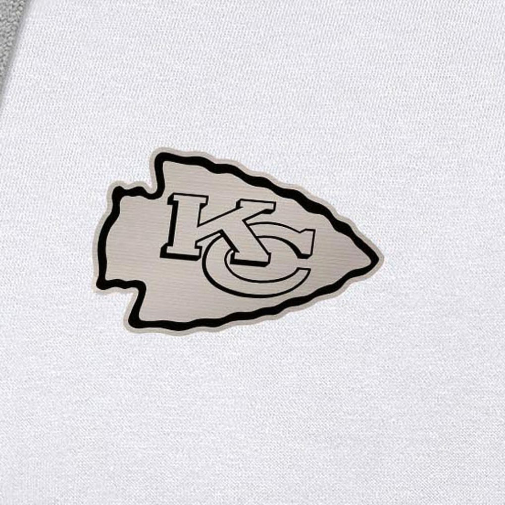 Kansas City Chiefs Antigua Brushed Carbon Victory Pullover Hoodie White | NFL