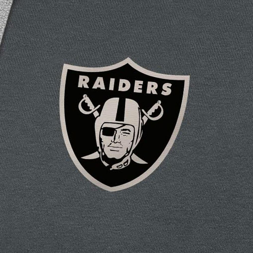 Las Vegas Raiders Antigua Brushed Carbon Victory Pullover Hoodie Charcoal | NFL