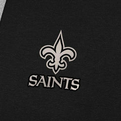 New Orleans Saints Antigua Brushed Carbon Victory Pullover Hoodie Black | NFL