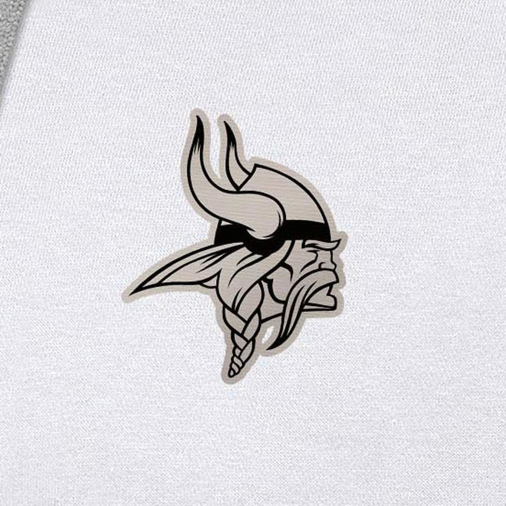 Minnesota Vikings Antigua Brushed Carbon Victory Pullover Hoodie White | NFL