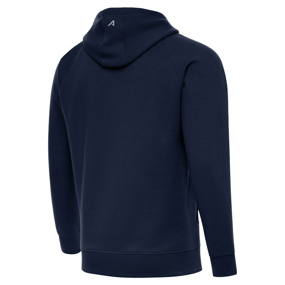 New England Patriots Antigua Brushed Carbon Victory Pullover Hoodie Navy | NFL
