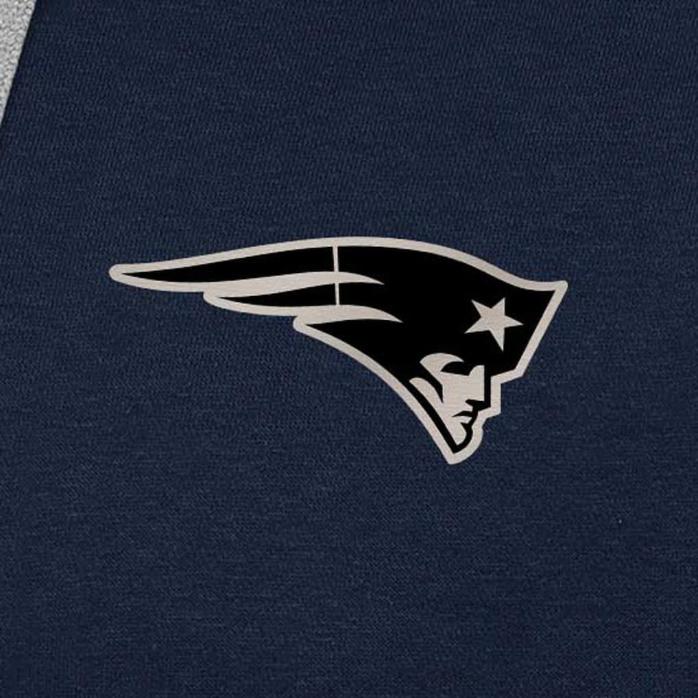 New England Patriots Antigua Brushed Carbon Victory Pullover Hoodie Navy | NFL