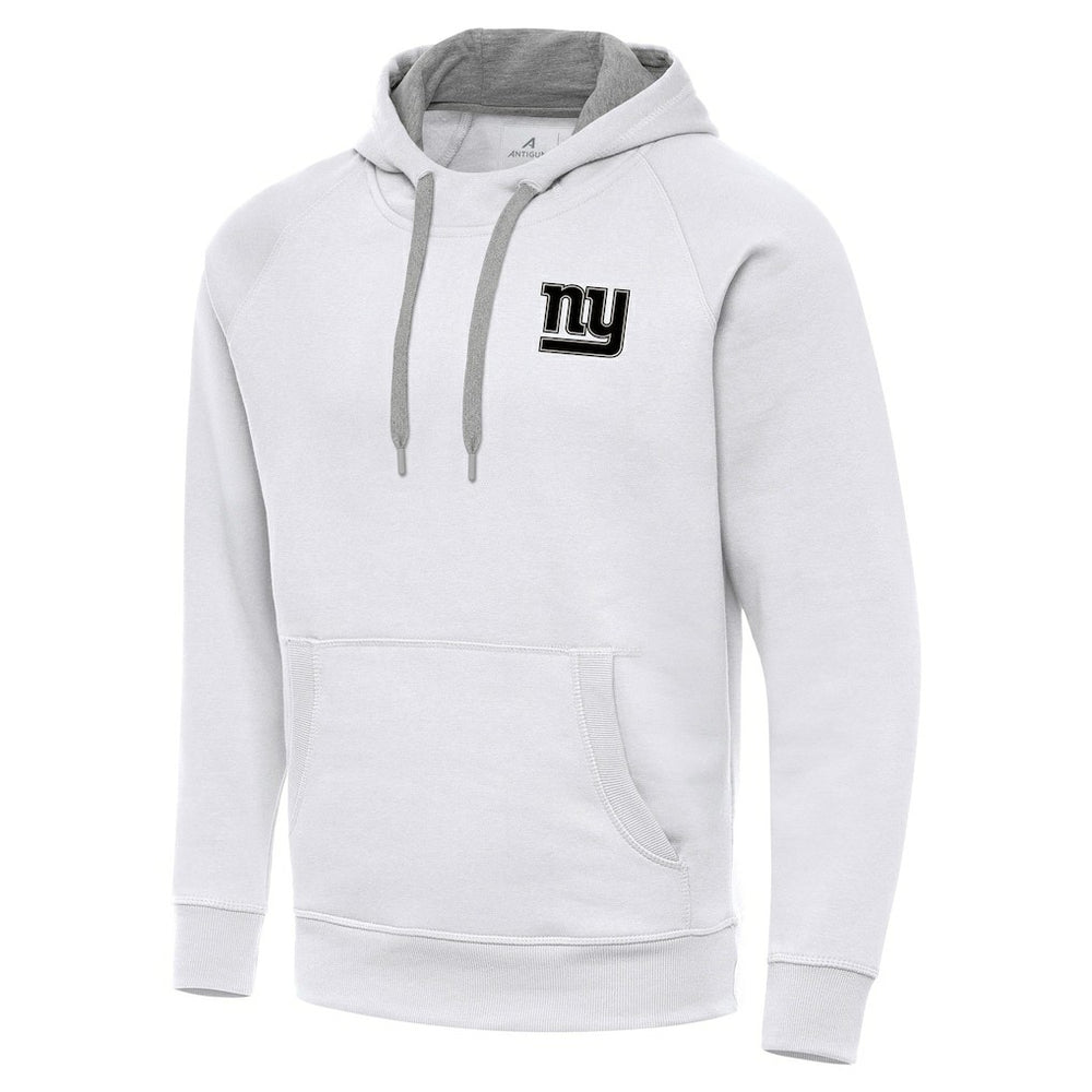 New York Giants Antigua Brushed Carbon Victory Pullover Hoodie White | NFL