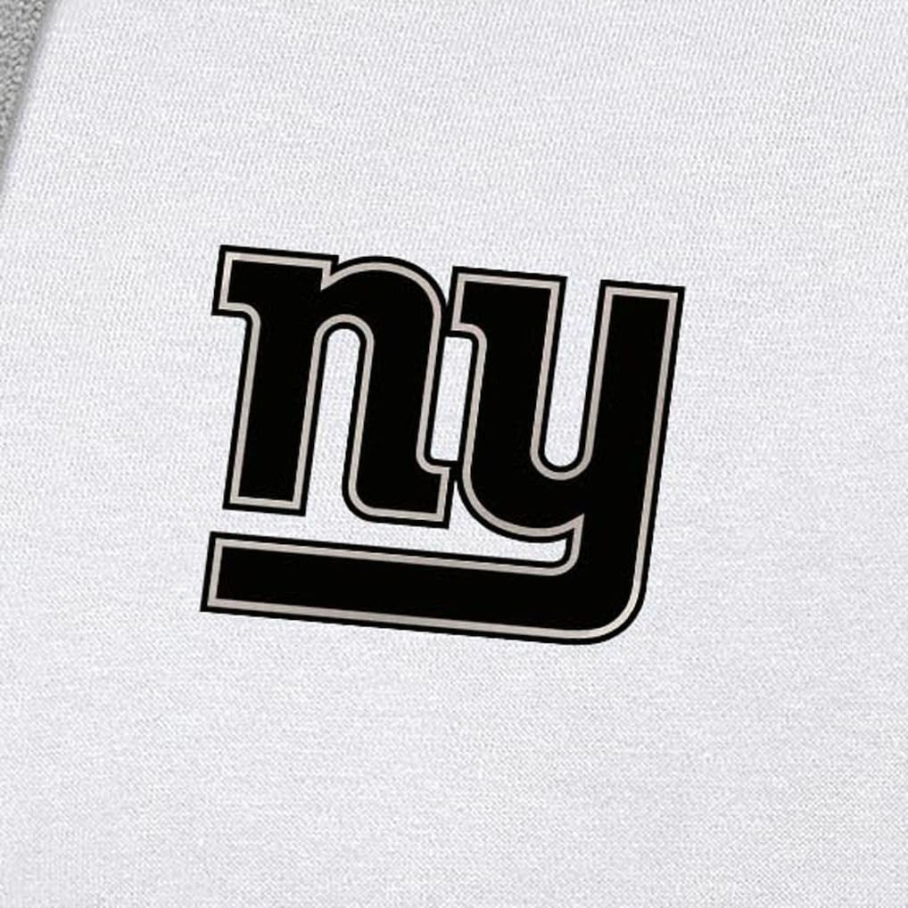 New York Giants Antigua Brushed Carbon Victory Pullover Hoodie White | NFL