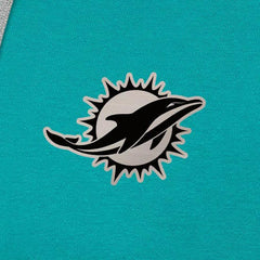 Miami Dolphins Antigua Brushed Carbon Victory Pullover Hoodie Aqua | NFL