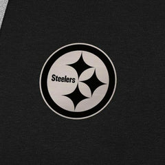Pittsburgh Steelers Antigua Brushed Carbon Victory Pullover Hoodie Black | NFL