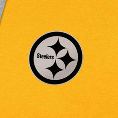 Pittsburgh Steelers Antigua Brushed Carbon Victory Pullover Hoodie Gold | NFL