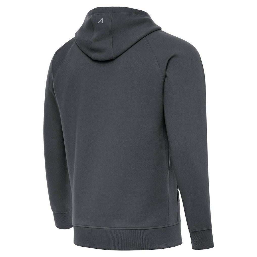 Seattle Seahawks Antigua Brushed Carbon Victory Pullover Hoodie Charcoal | NFL