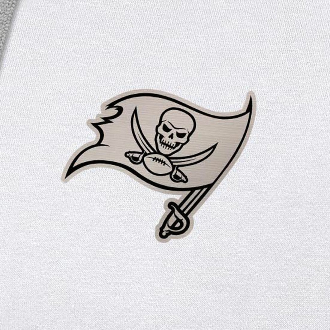 Tampa Bay Buccaneers Antigua Brushed Carbon Victory Pullover Hoodie White | NFL