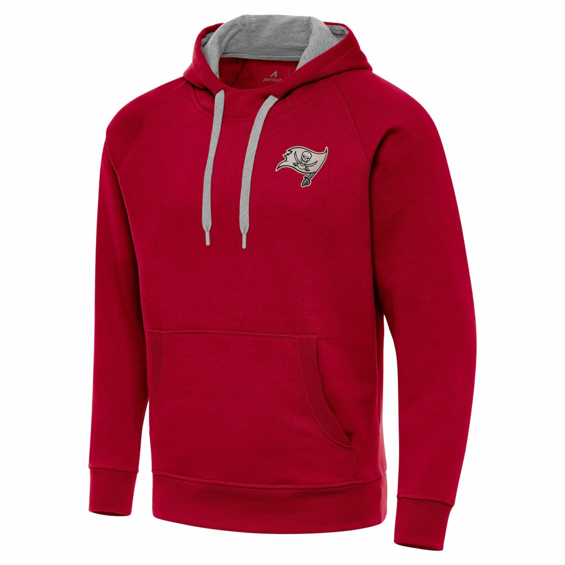 Tampa Bay Buccaneers Antigua Brushed Carbon Victory Pullover Hoodie Red | NFL