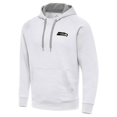 Seattle Seahawks Antigua Brushed Carbon Victory Pullover Hoodie White | NFL