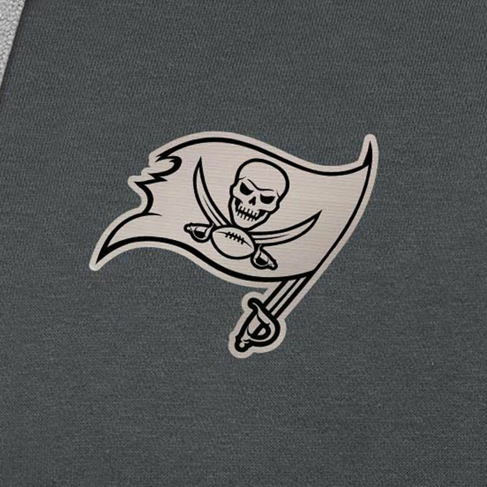 Tampa Bay Buccaneers Antigua Brushed Carbon Victory Pullover Hoodie Charcoal | NFL