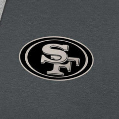 San Francisco 49ers Antigua Brushed Carbon Victory Pullover Hoodie Charcoal | NFL