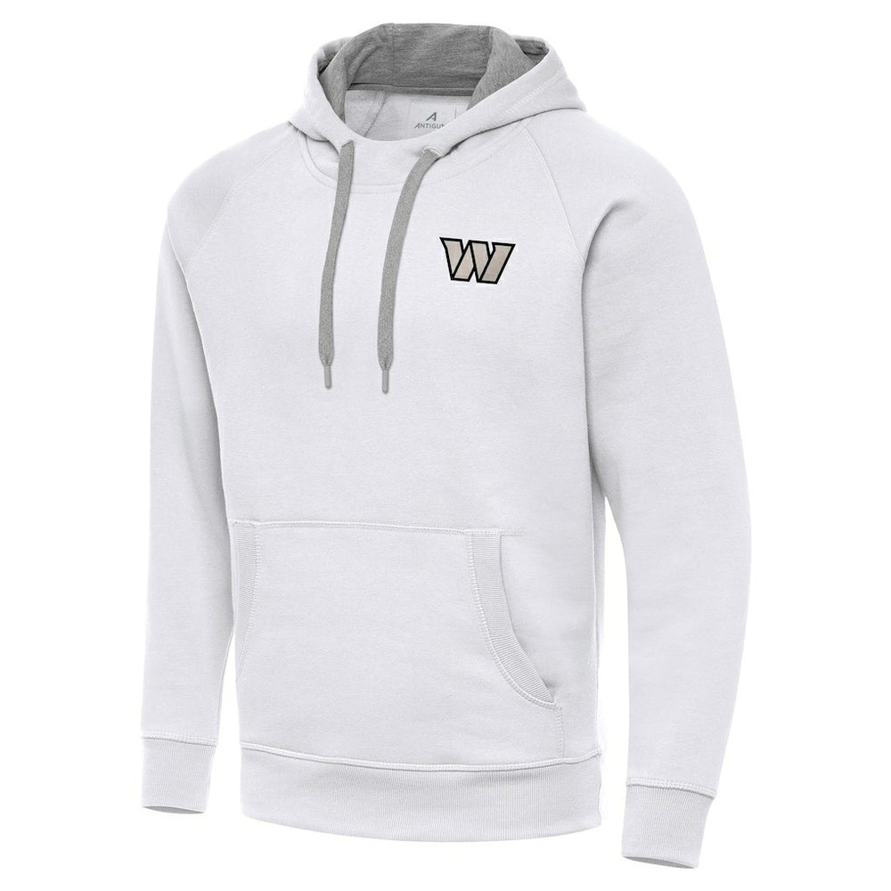 Washington Commanders Antigua Brushed Carbon Victory Pullover Hoodie White | NFL