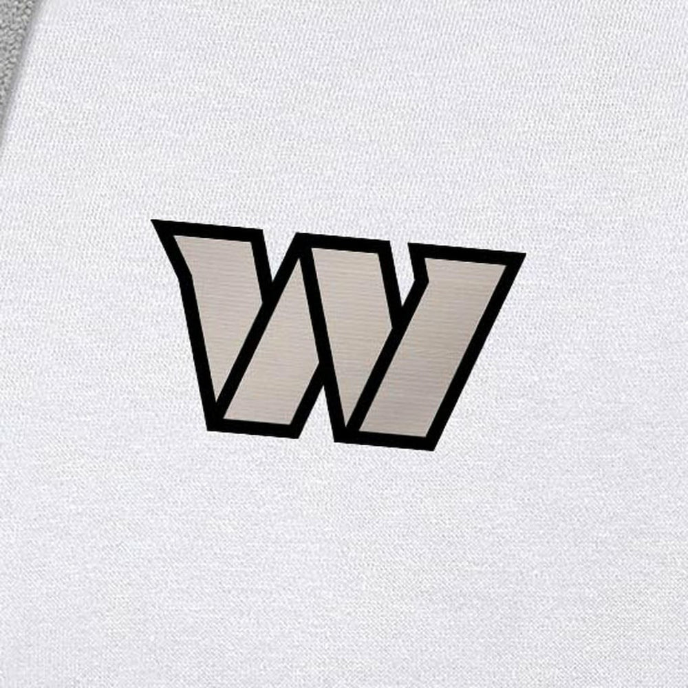 Washington Commanders Antigua Brushed Carbon Victory Pullover Hoodie White | NFL