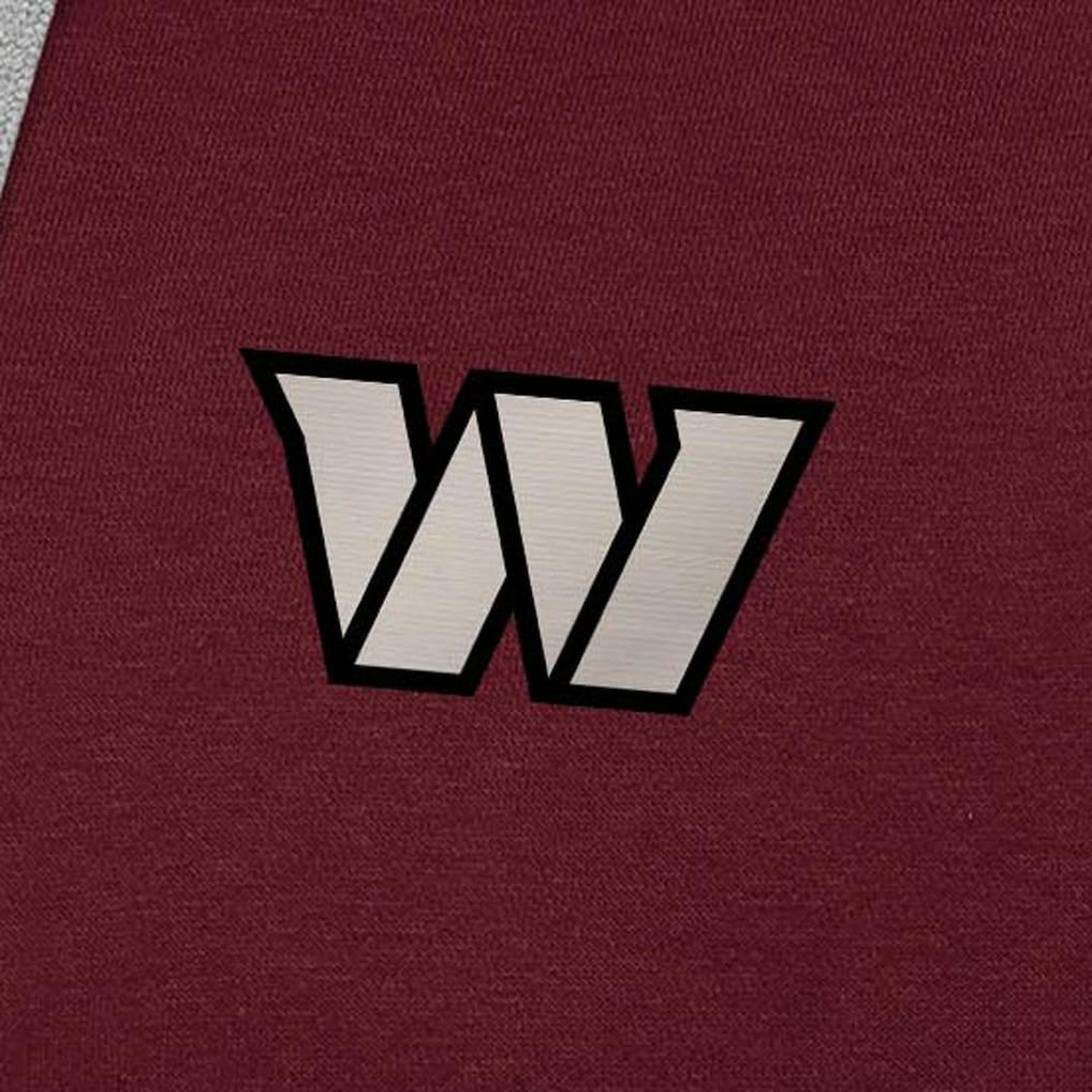 Washington Commanders Antigua Brushed Carbon Victory Pullover Hoodie Burgundy | NFL