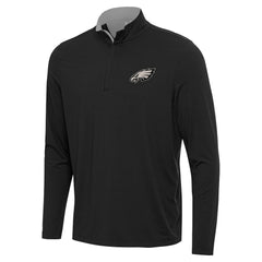 Philadelphia Eagles Antigua Content Quarter-Zip Top Charcoal | NFL
