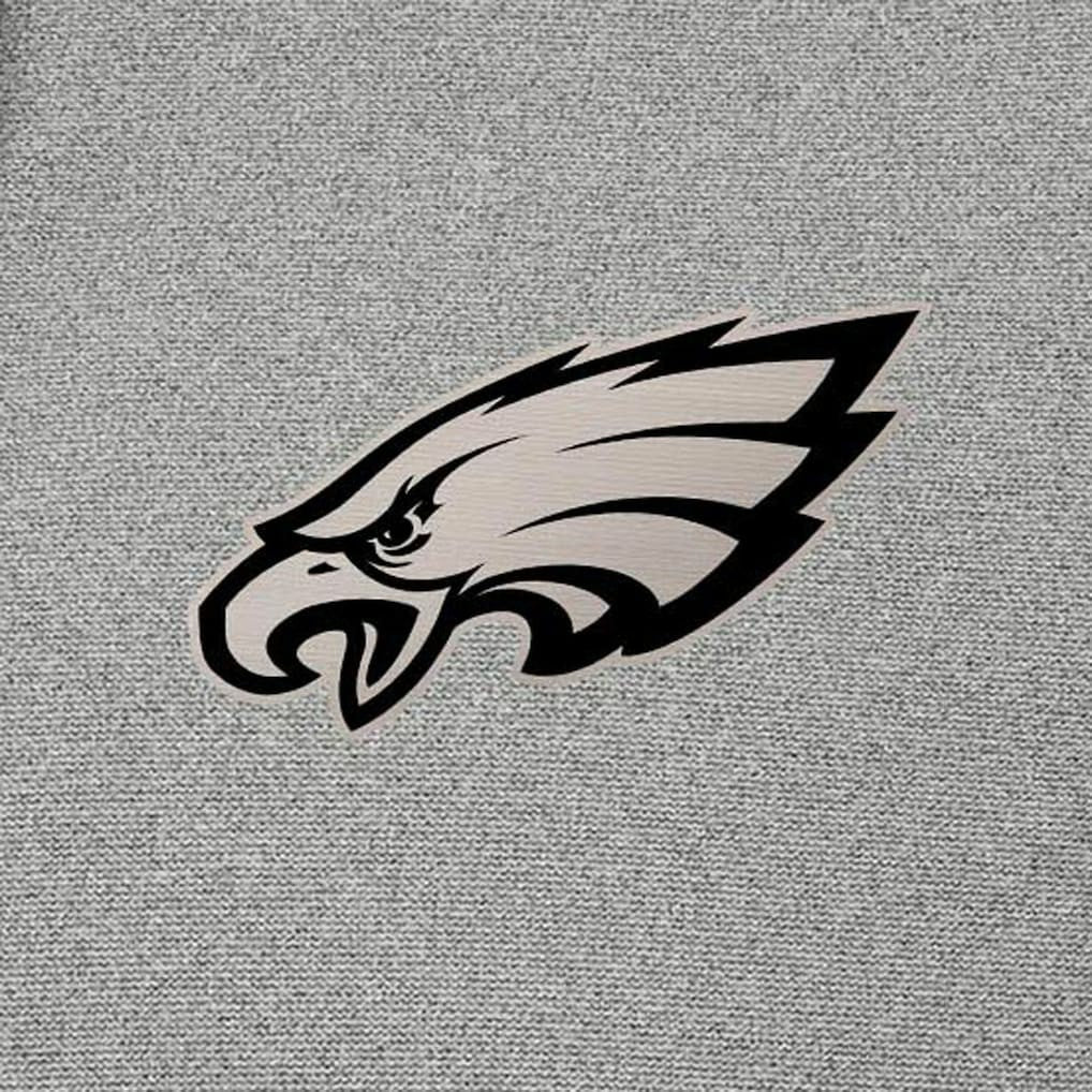 Philadelphia Eagles Antigua Effortless Full-Zip Hoodie Jacket Heather Gray | NFL