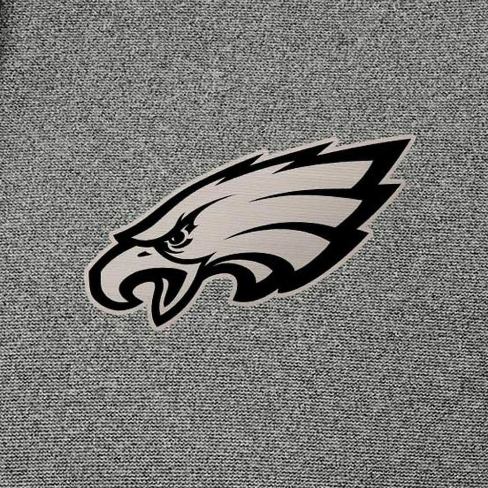 Philadelphia Eagles Antigua Effortless Full-Zip Hoodie Jacket Heather Black | NFL