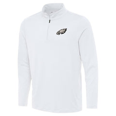 Philadelphia Eagles Antigua Reprocess Quarter-Zip Top White | NFL
