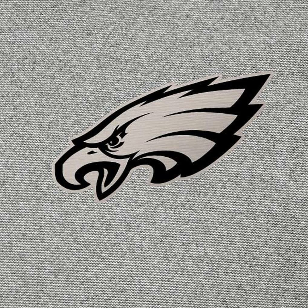Philadelphia Eagles Antigua Subtle Quarter-Zip Sweatshirt Heather Gray | NFL