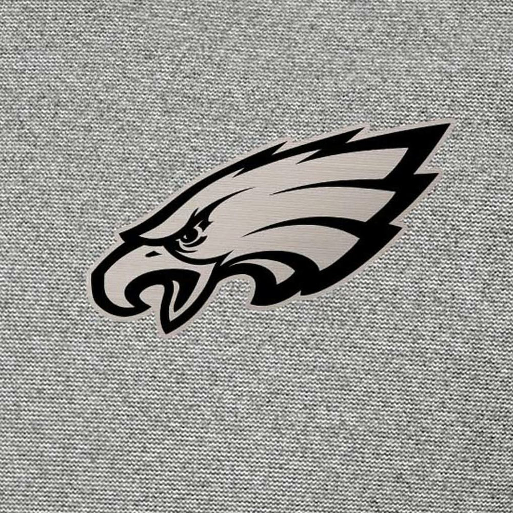 Philadelphia Eagles Antigua Subtle Quarter-Zip Sweatshirt Heather Gray | NFL