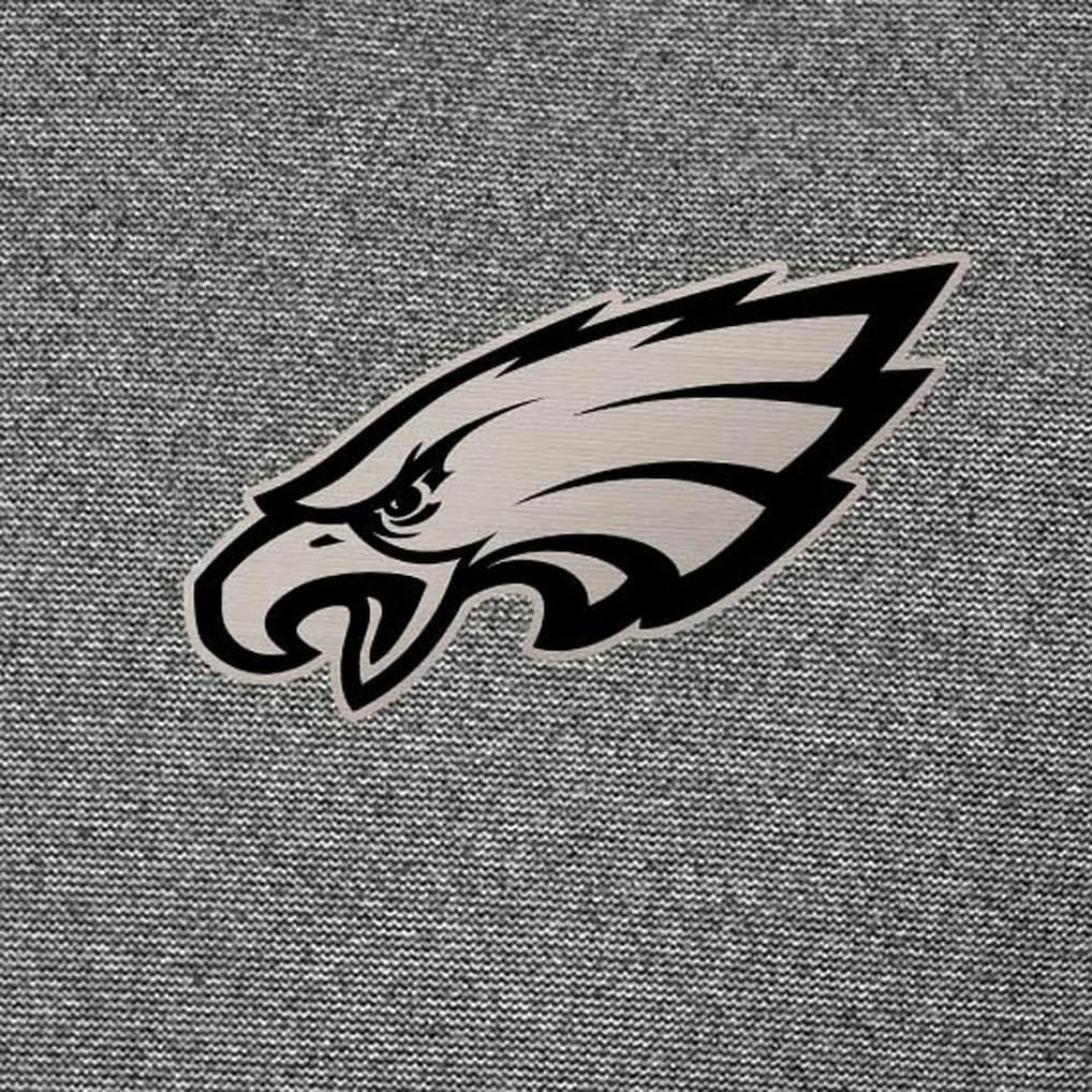 Philadelphia Eagles Antigua Subtle Quarter-Zip Sweatshirt Heather Black | NFL