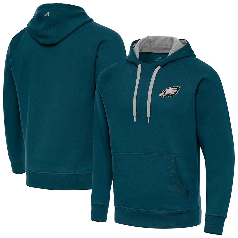 Philadelphia Eagles Antigua Victory Pullover Hoodie Midnight Green | NFL