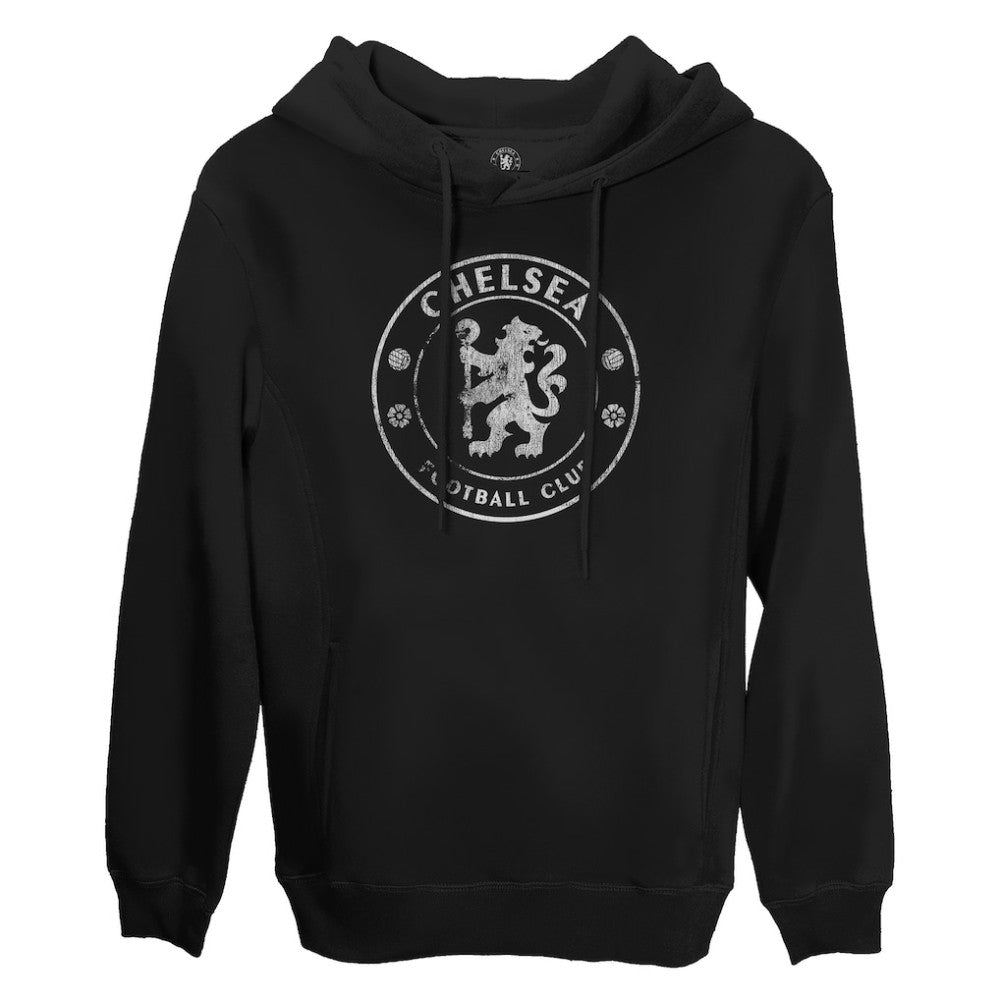 Chelsea 1863FC Monochrome Badge Fleece Pullover Hoodie Black - FIFA World CUP