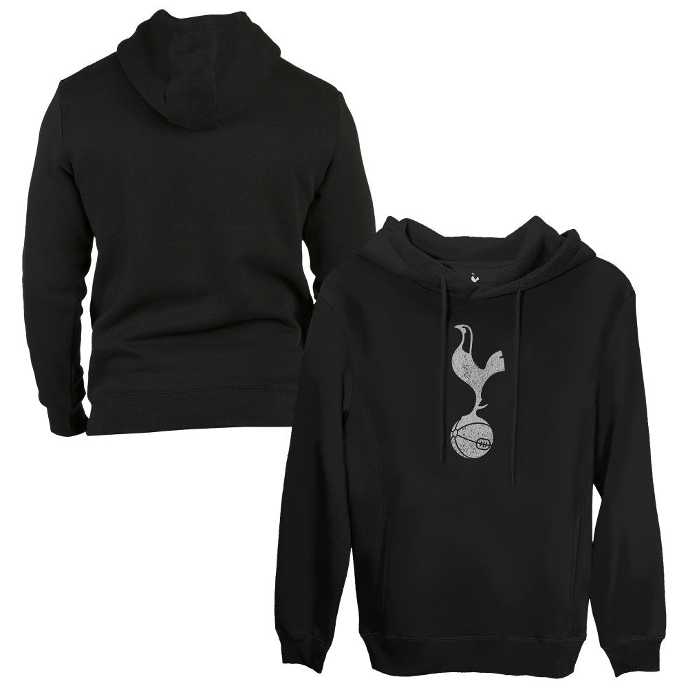Tottenham Hotspur 1863FC Monochrome Badge Fleece Pullover Hoodie Black - FIFA World CUP