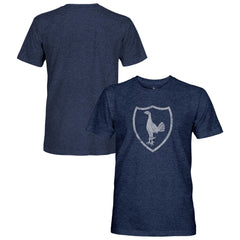Tottenham Hotspur 1863FC Retro Monochrome Badge Vintage Tri-Blend T-Shirt Navy - FIFA World CUP