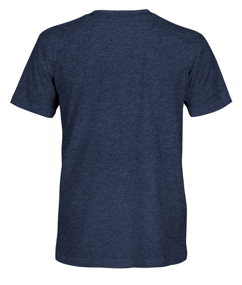 Tottenham Hotspur 1863FC Retro Monochrome Badge Vintage Tri-Blend T-Shirt Navy - FIFA World CUP