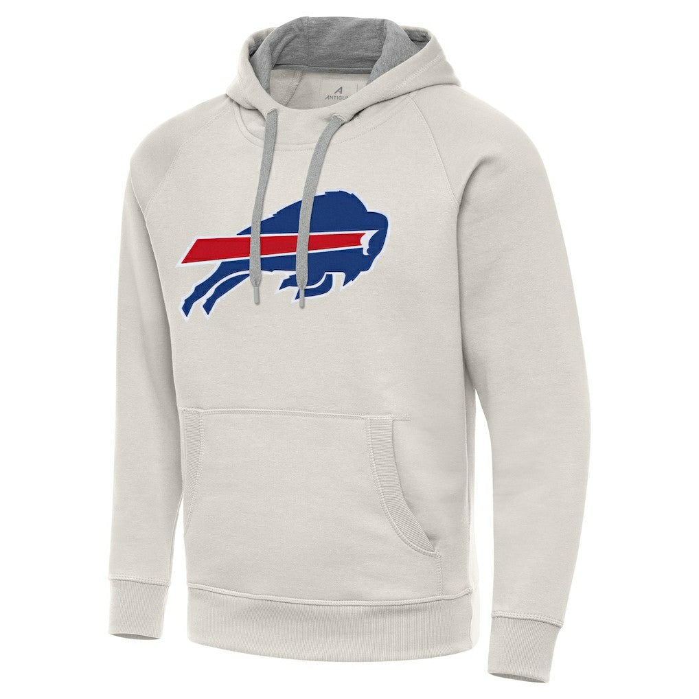 Buffalo Bills Antigua Victory Raglan Pullover Hoodie Cream | NFL