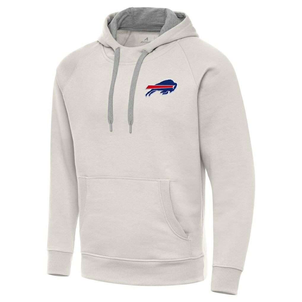 Buffalo Bills Antigua Victory Raglan Pullover Hoodie Cream | NFL