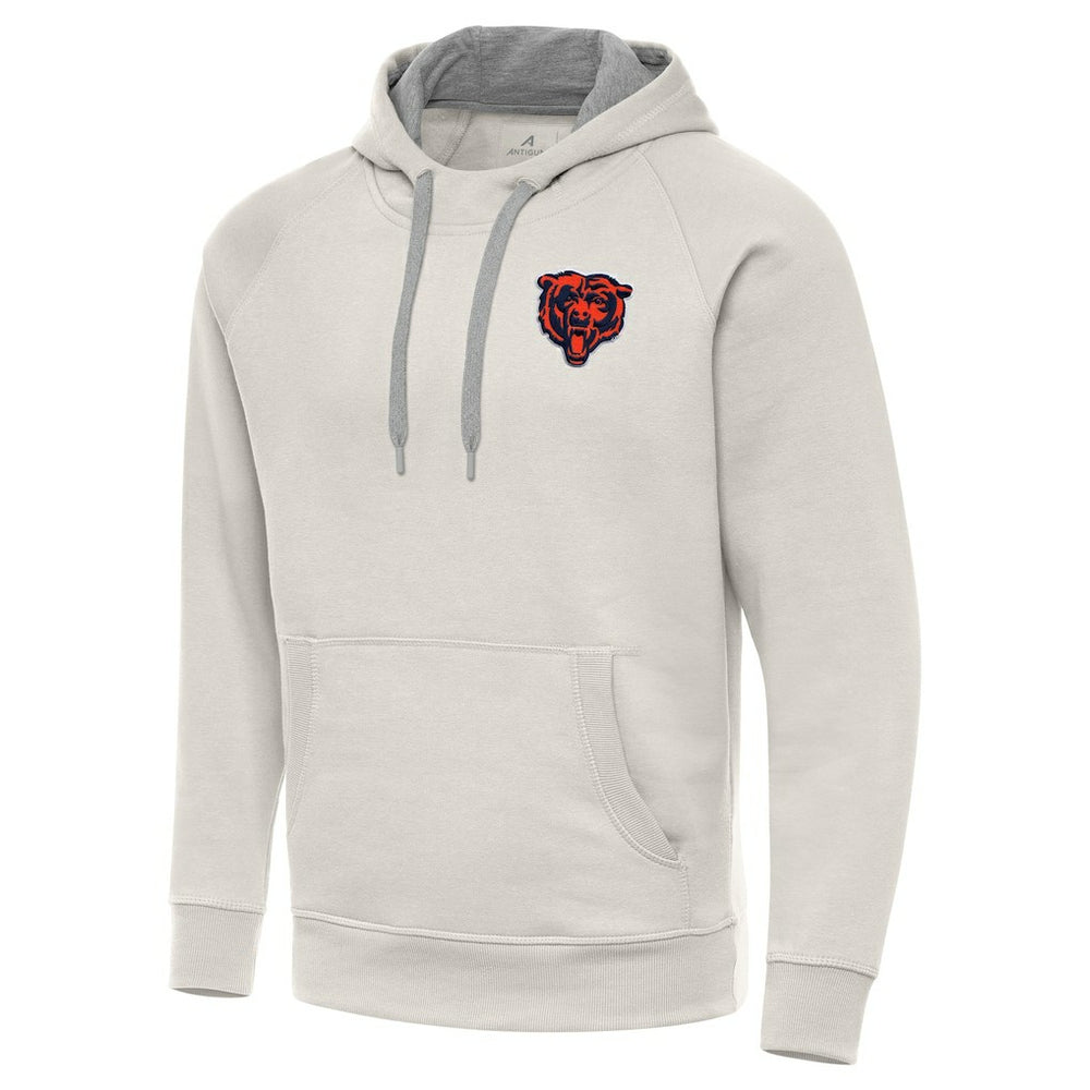 Chicago Bears Antigua Victory Raglan Pullover Hoodie Cream | NFL