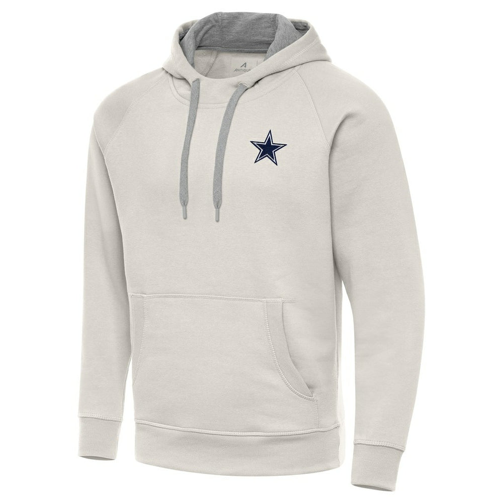 Dallas Cowboys Antigua Victory Raglan Pullover Hoodie Cream | NFL