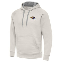 Baltimore Ravens Antigua Victory Raglan Pullover Hoodie Cream | NFL