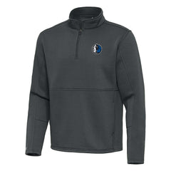Dallas Mavericks Antigua Twist Quarter-Zip Pullover Top - Pewter - NBA