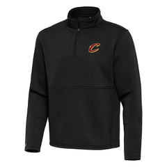 Cleveland Cavaliers Antigua Twist Quarter-Zip Pullover Top - Black - NBA