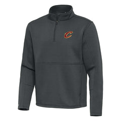 Cleveland Cavaliers Antigua Twist Quarter-Zip Pullover Top - Pewter - NBA